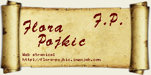 Flora Pojkić vizit kartica